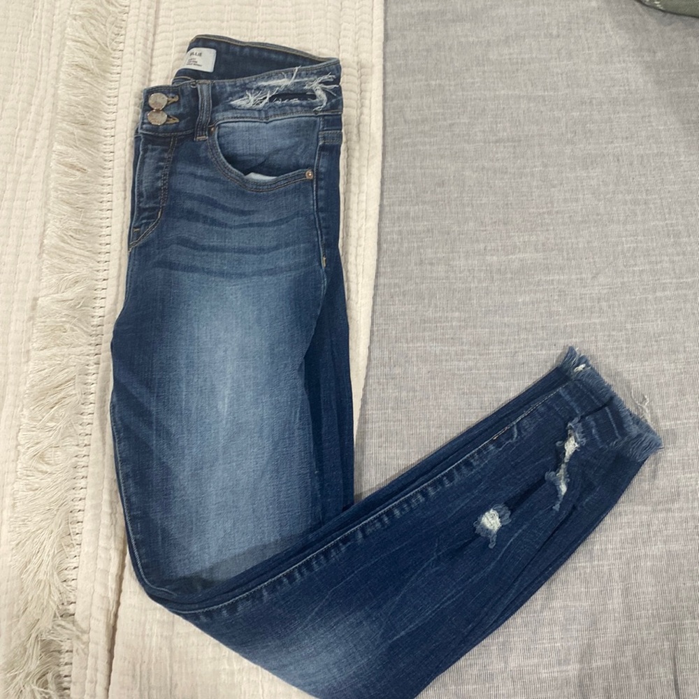 BKE billie slim fit high rise ankle skinny